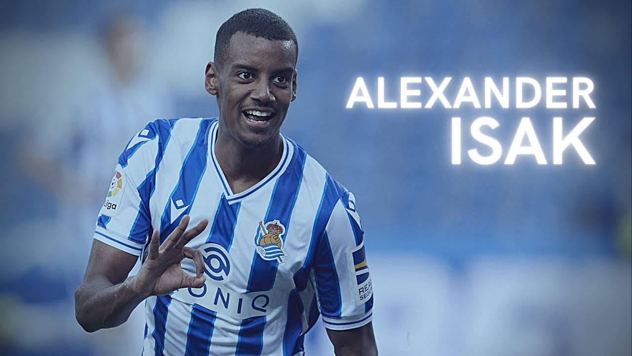 Blue-tinted Photo Of Alexander Isak Background