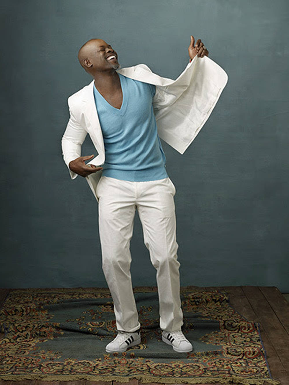 Blue Top Djimon Hounsou