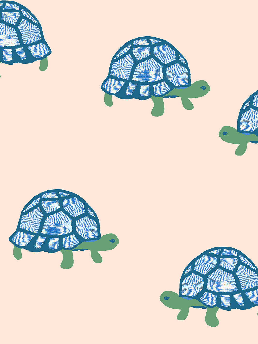 Blue Tortoise Art Background