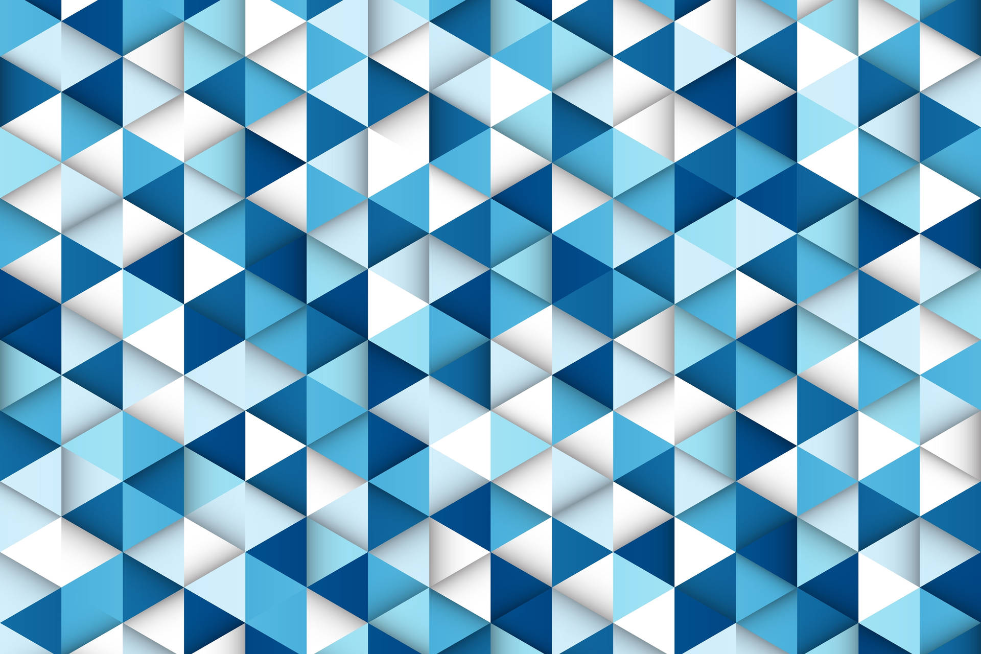 Blue Triangle Mosaic Background