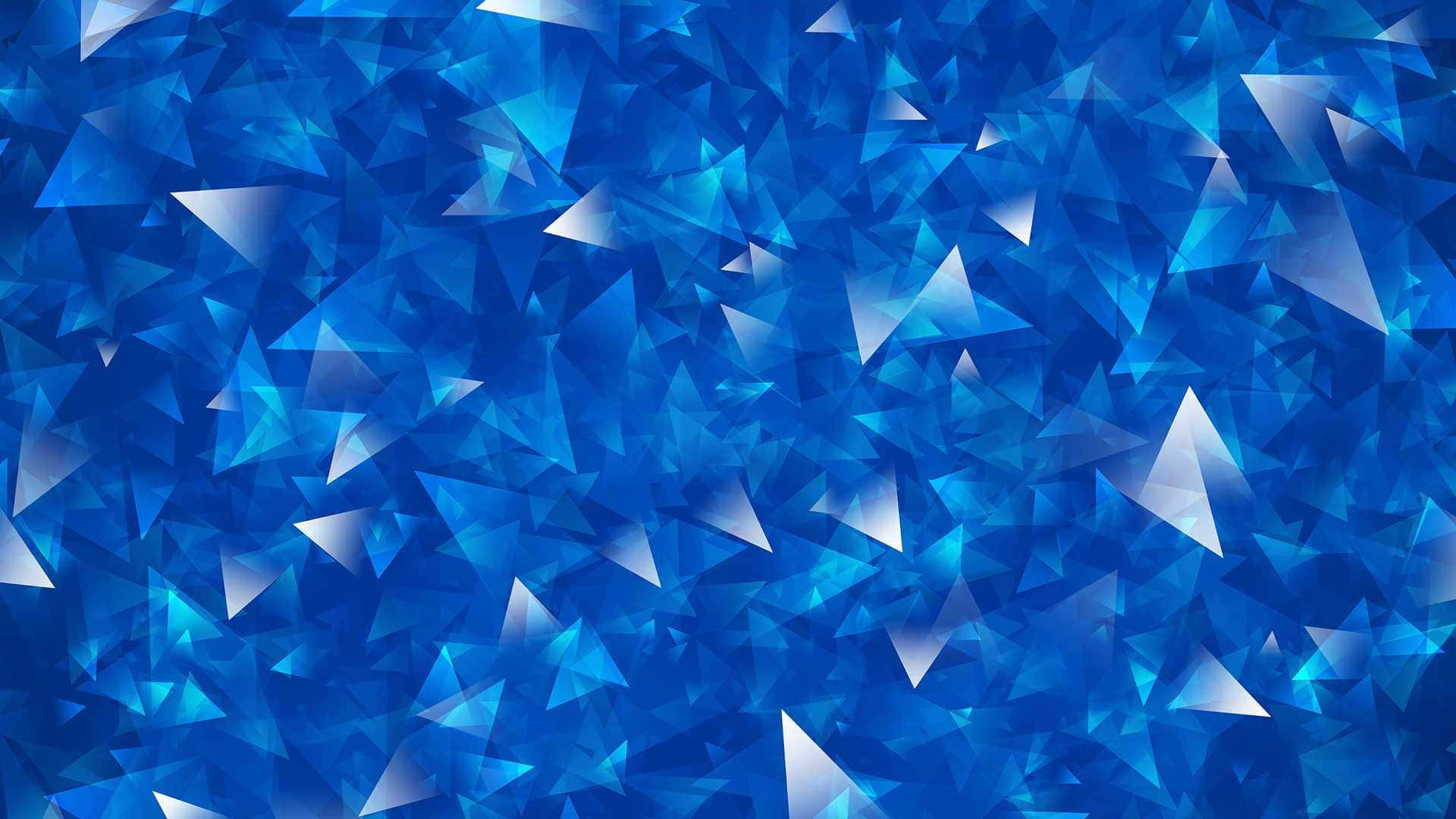 Blue Triangles Background With Triangles Background