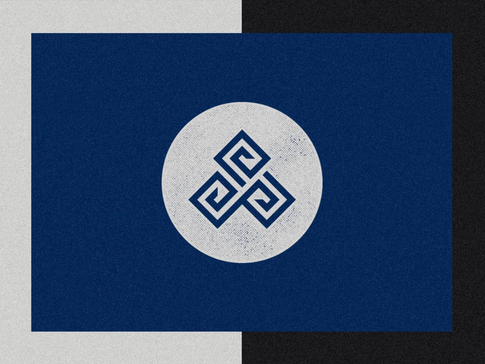 Blue Triskelion Flag Background