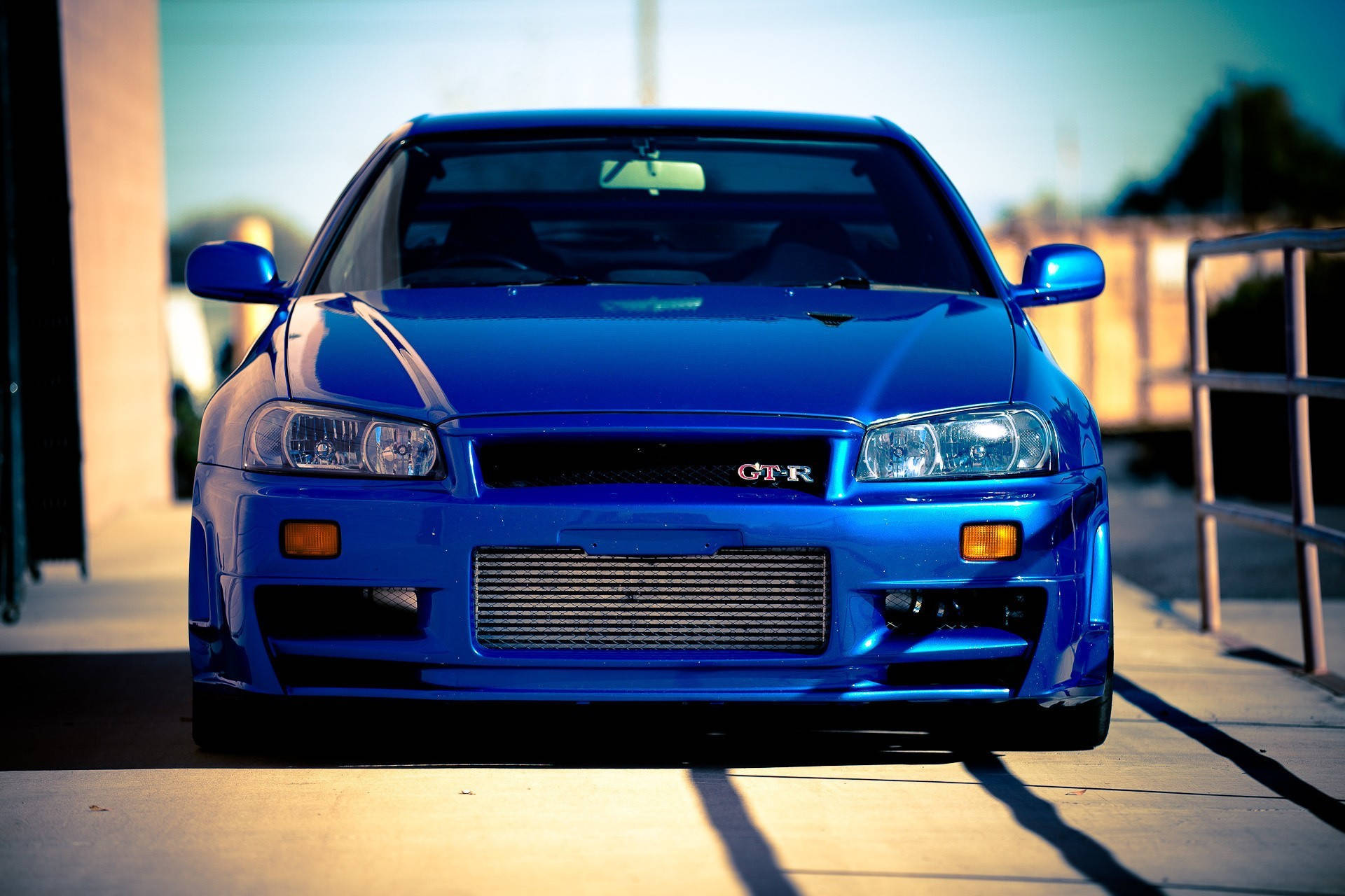 Blue Tuner Nice Car Background