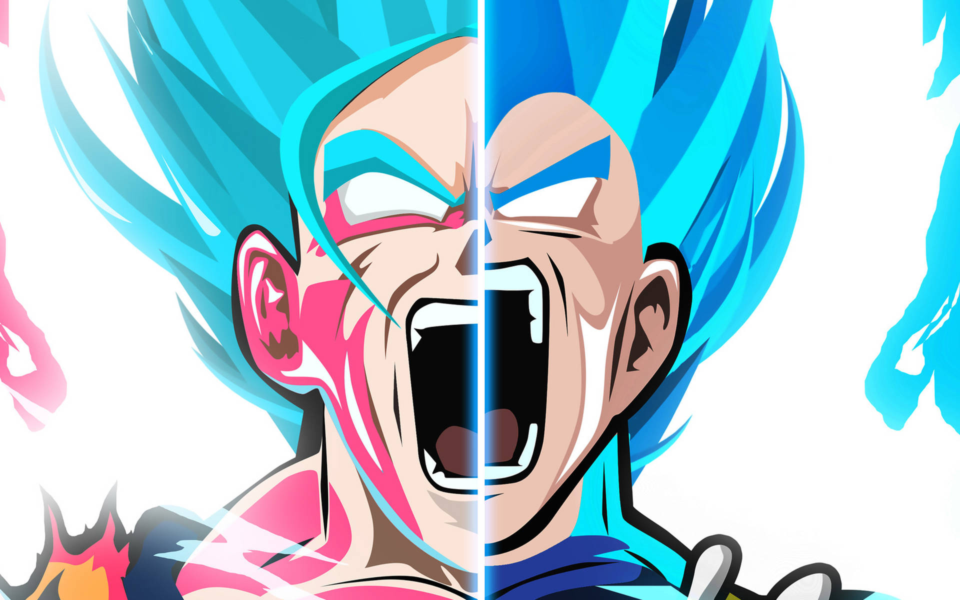 Blue Vegeto Goku Super Saiyan Background