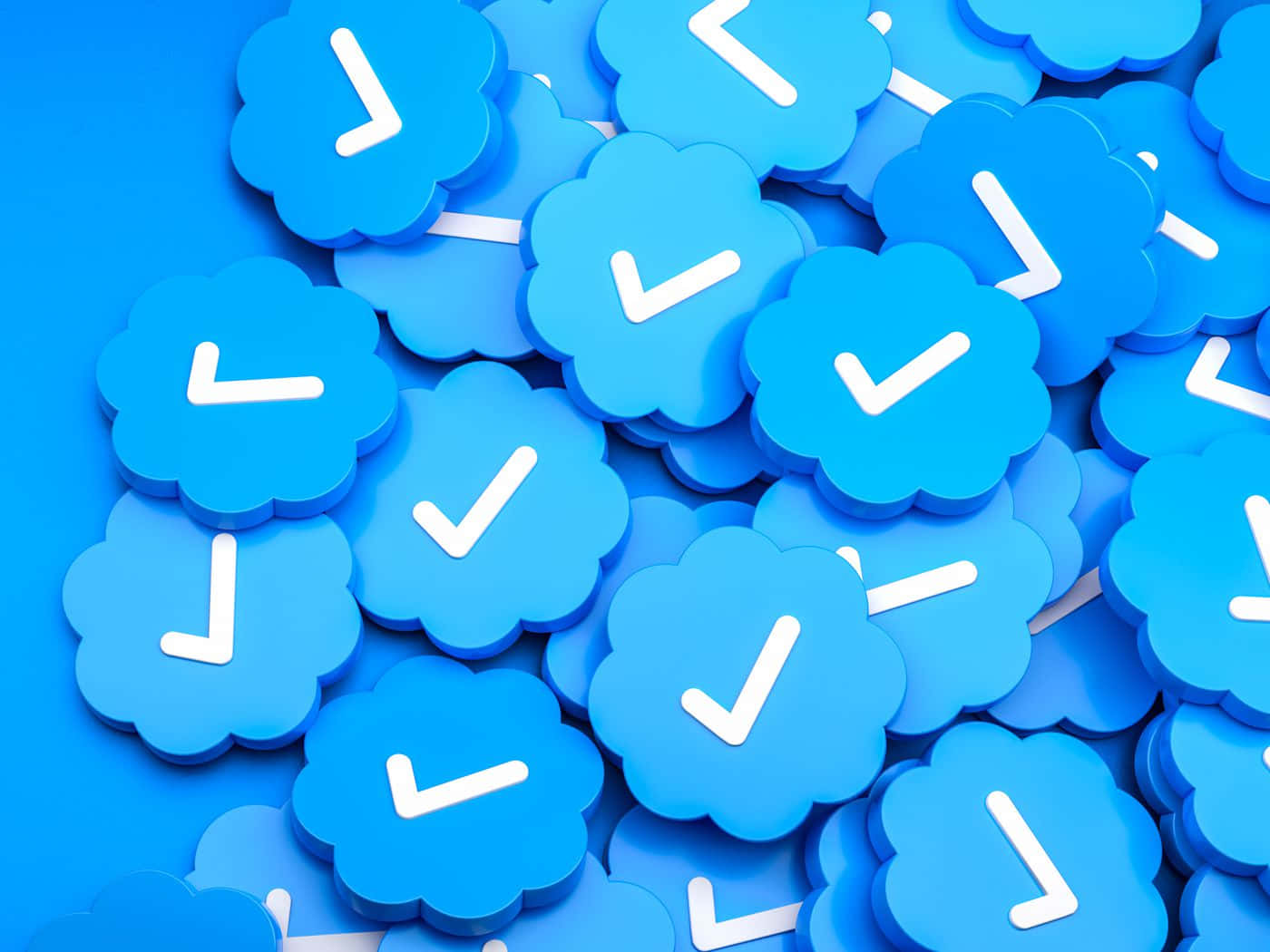 Blue Verified Badges Background