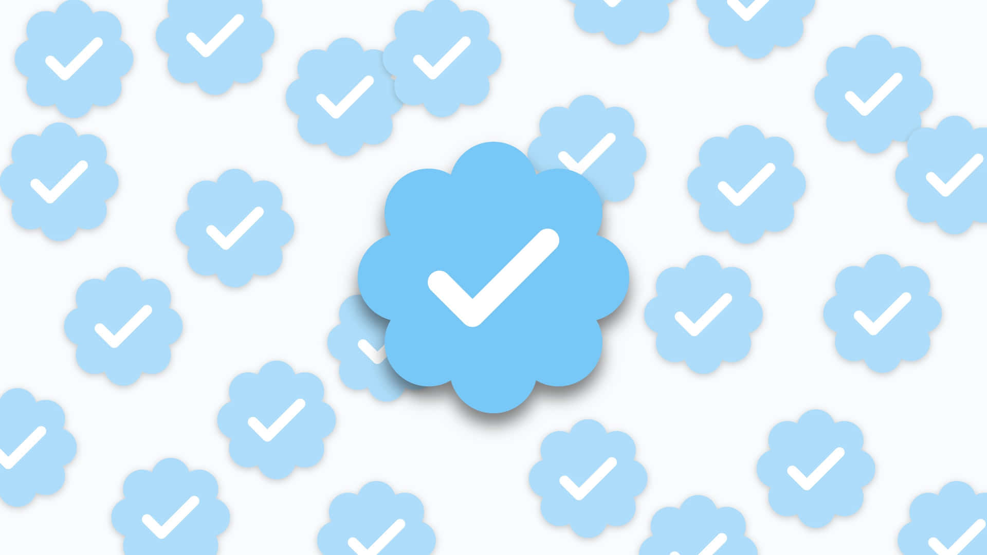 Blue Verified Badges Pattern