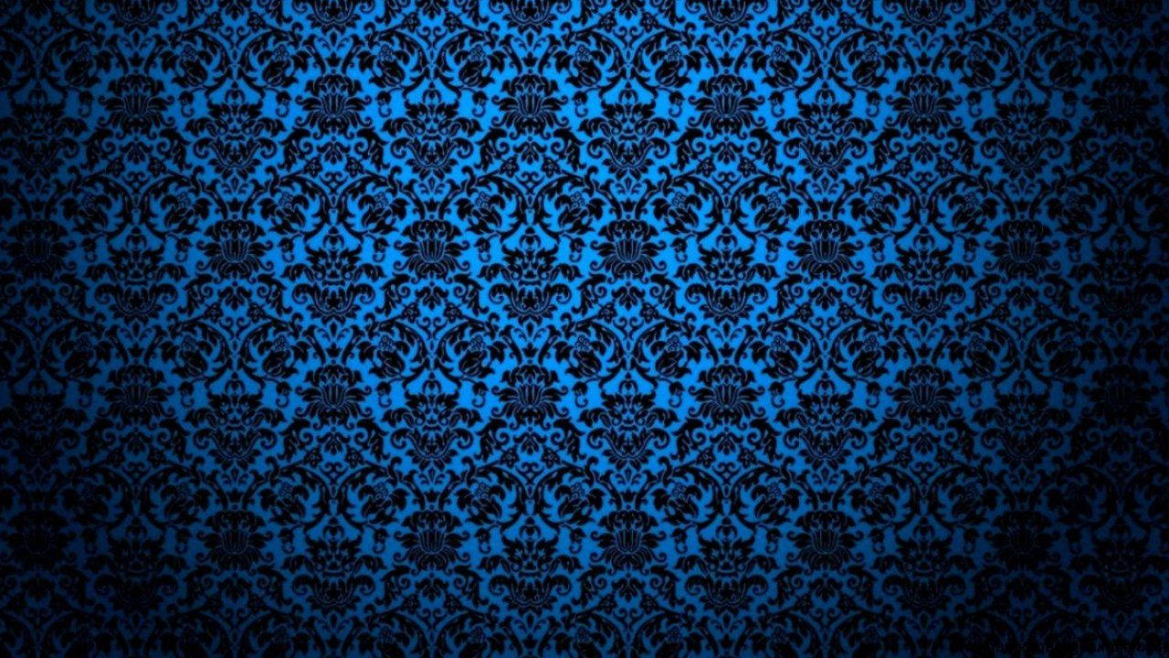 Blue Vintage Abstract Pattern Background