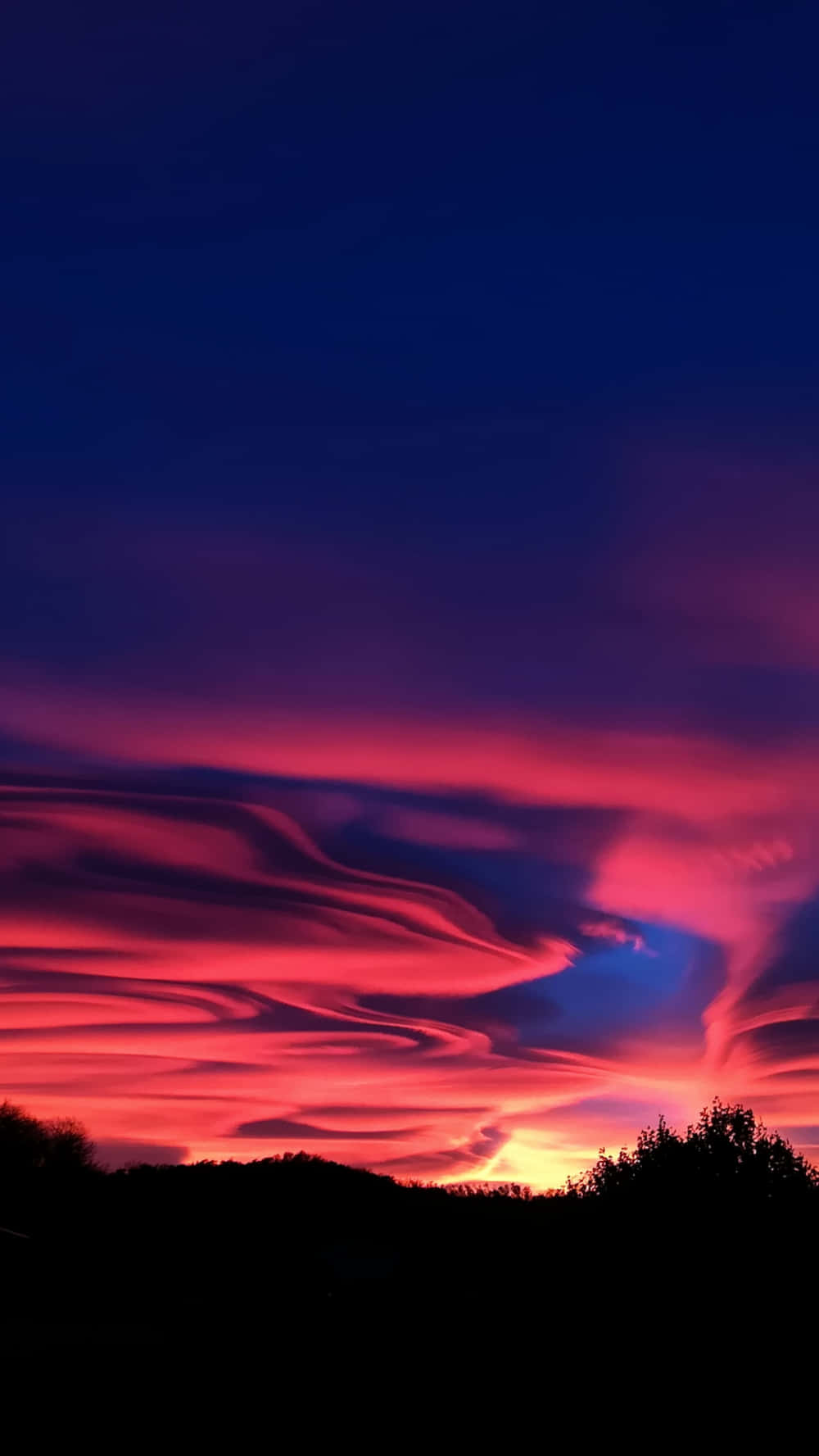 Blue Violet Sunset Clouds