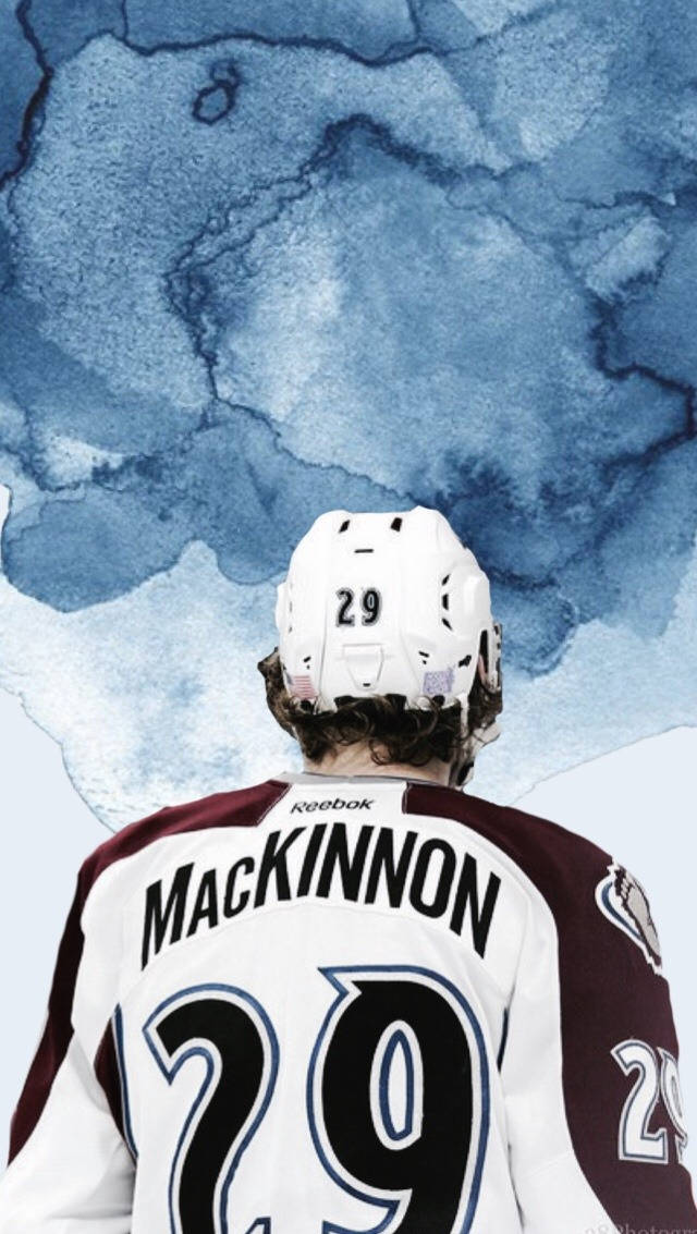 Blue Water Color Nathan Mackinnon Background