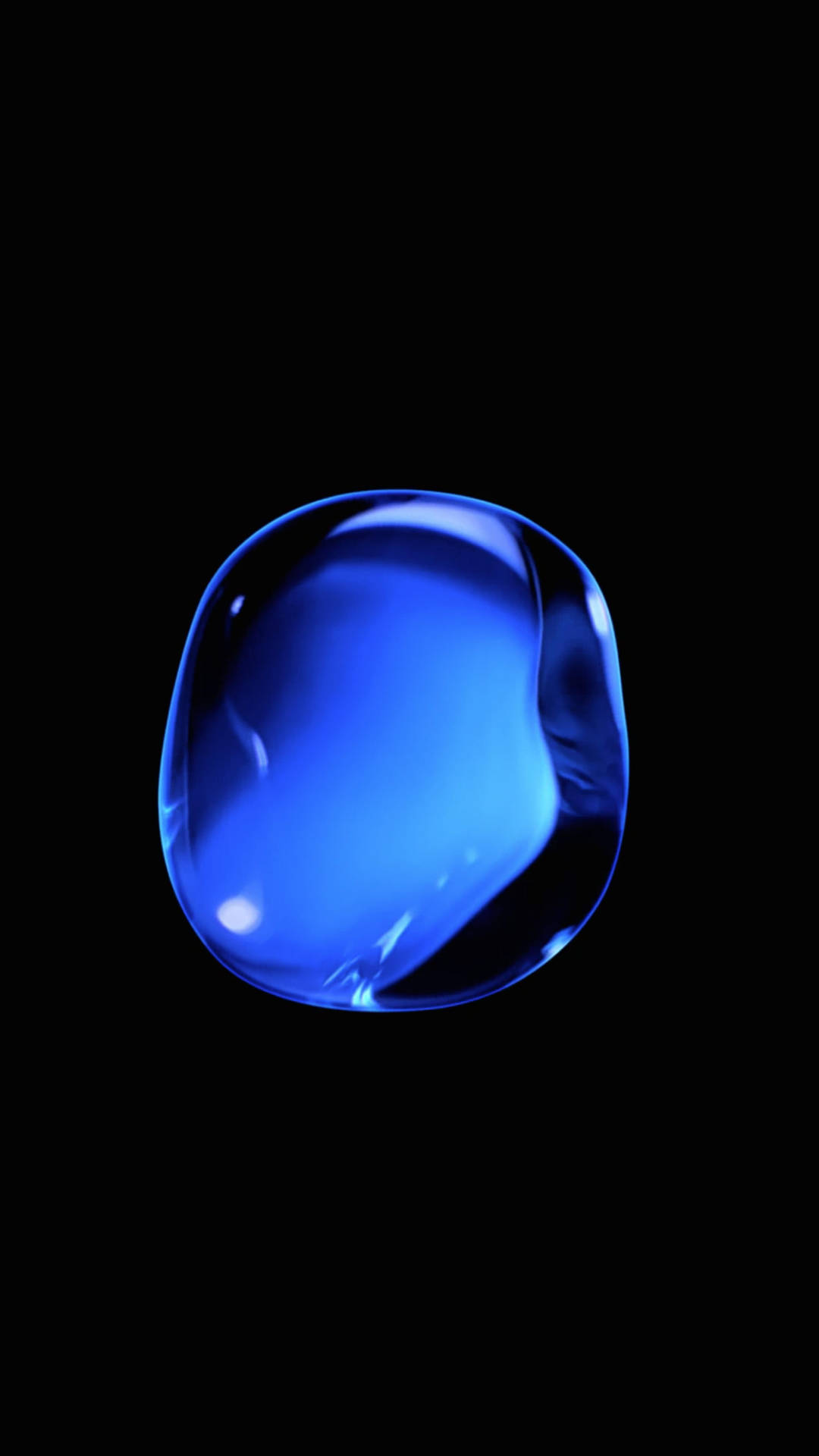 Blue Water Droplet Iphone 8 Live Background