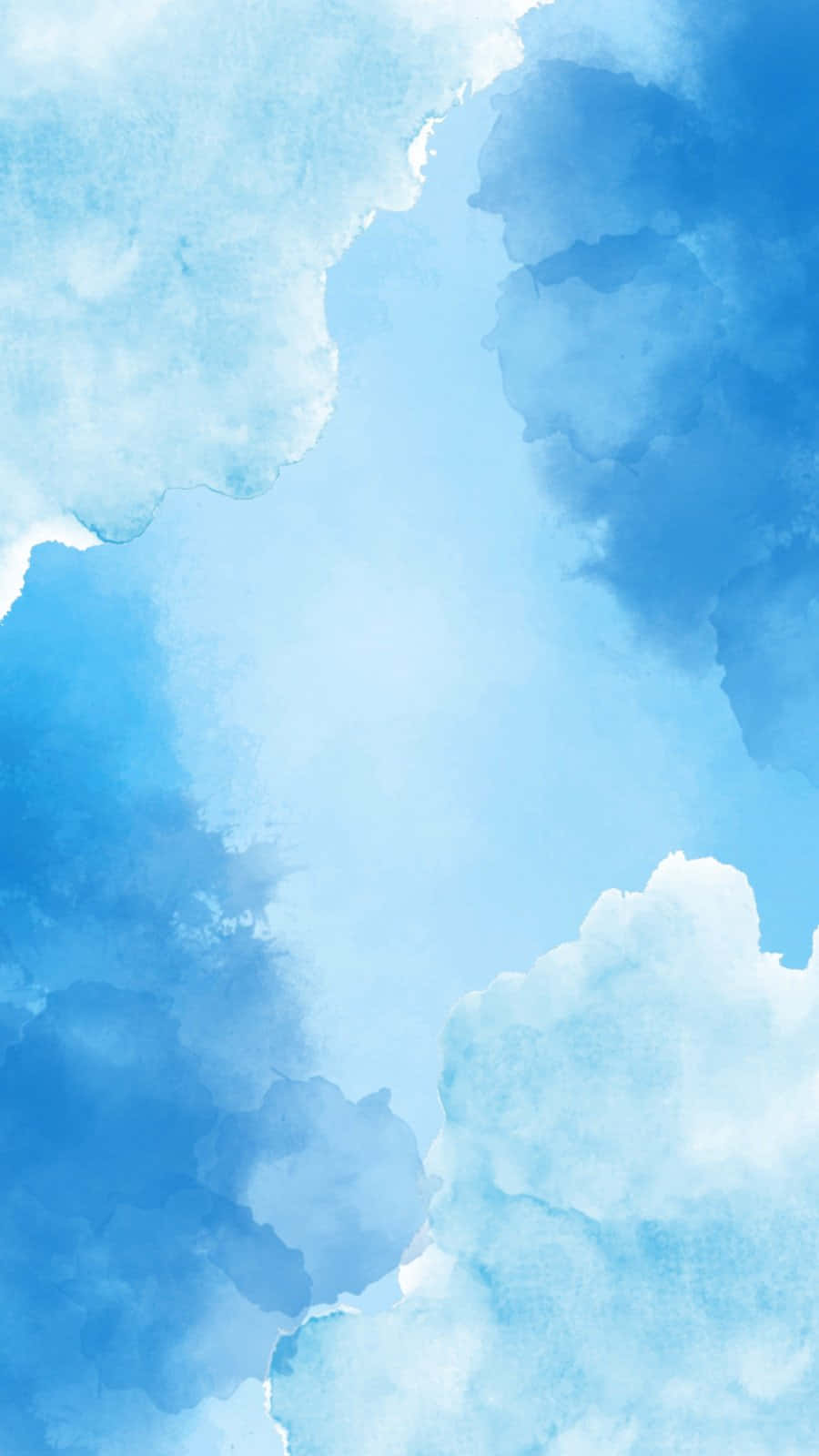 Blue Watercolor Clouds Background Background