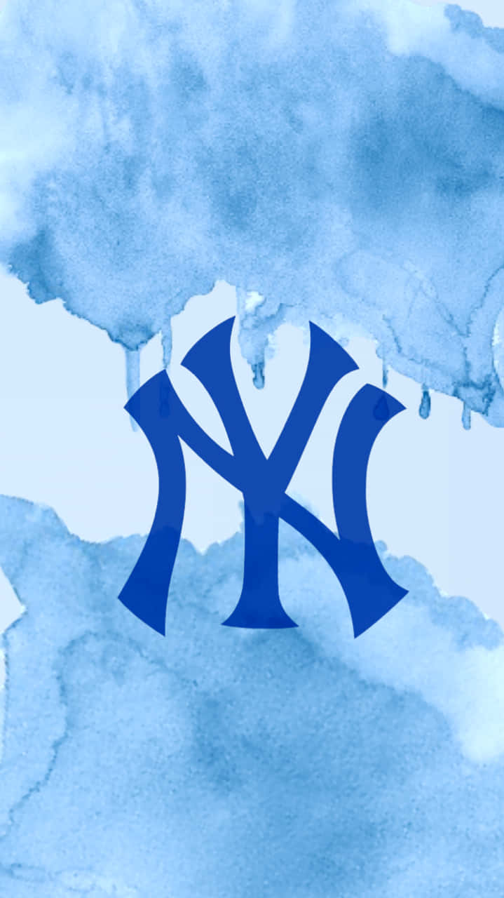 Blue Watercolor New York Yankees Iphone Background