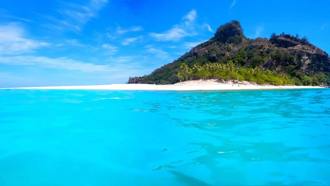 Blue Waters Of Nauru Background