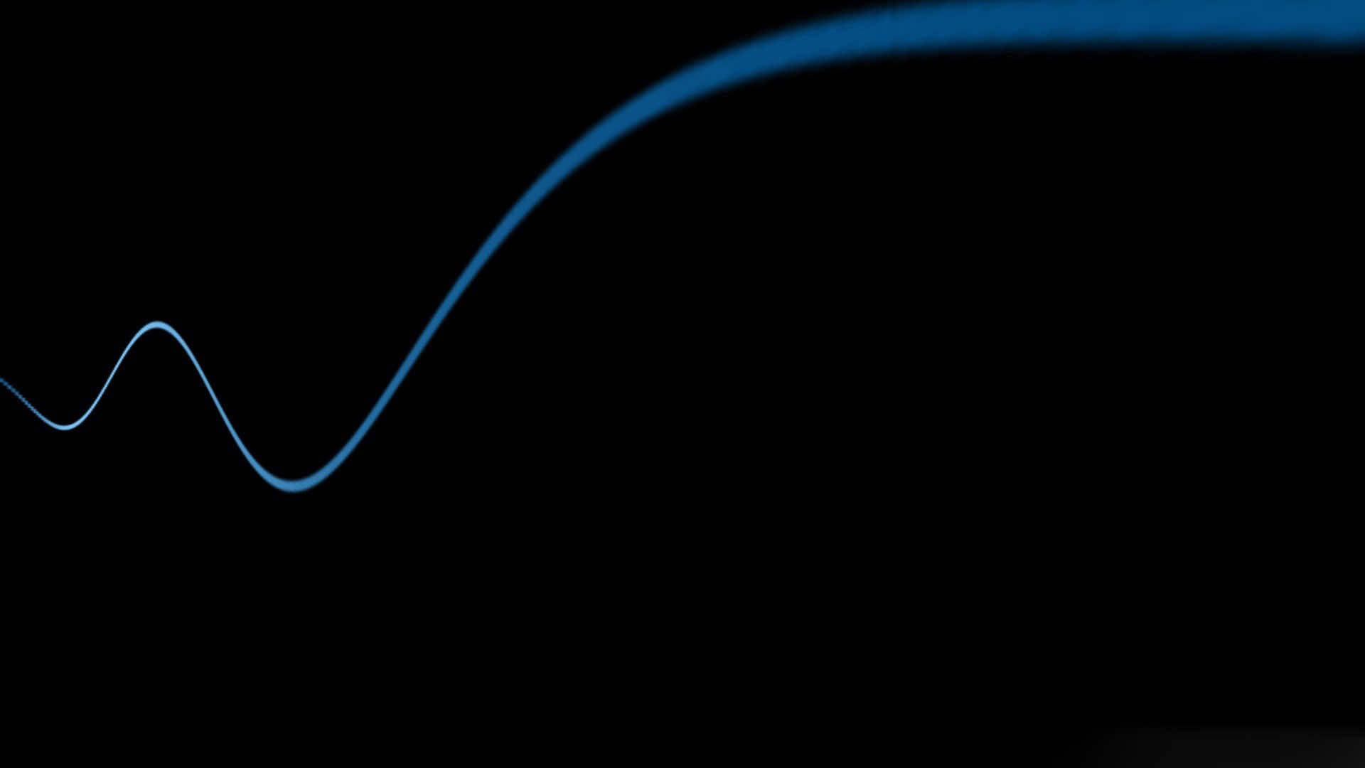 Blue Wave Black Mac Background