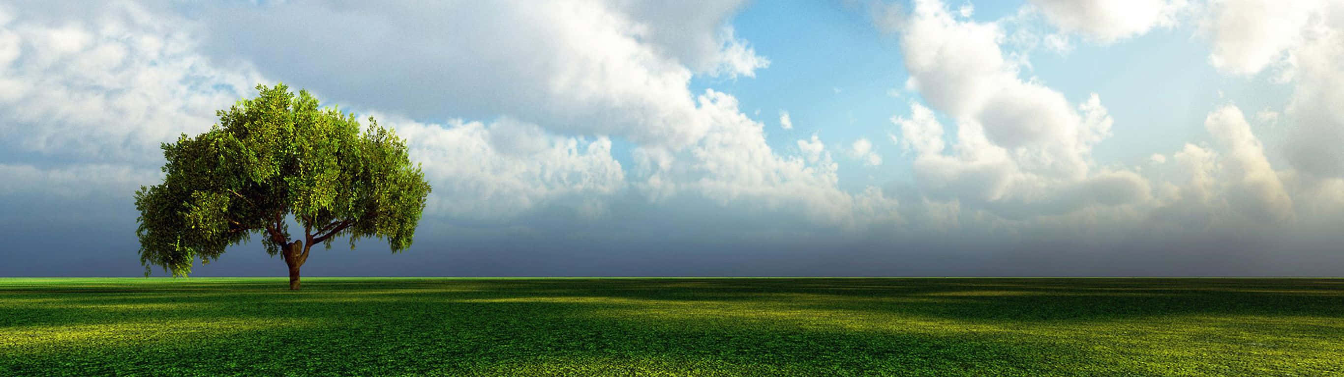 Blue Wavy Ocean And Sky Background
