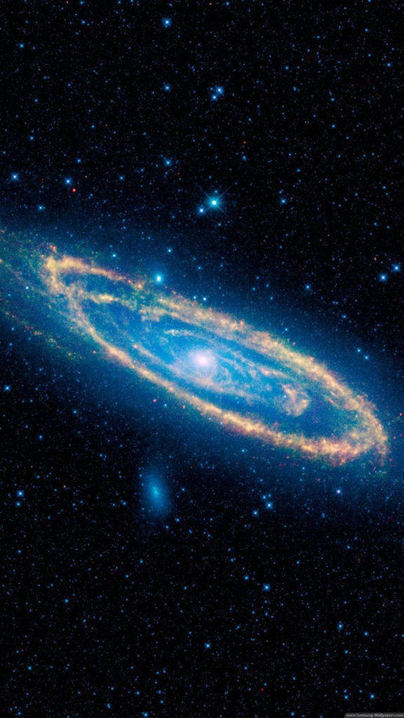 Blue Whirlpool Galaxy Iphone Background