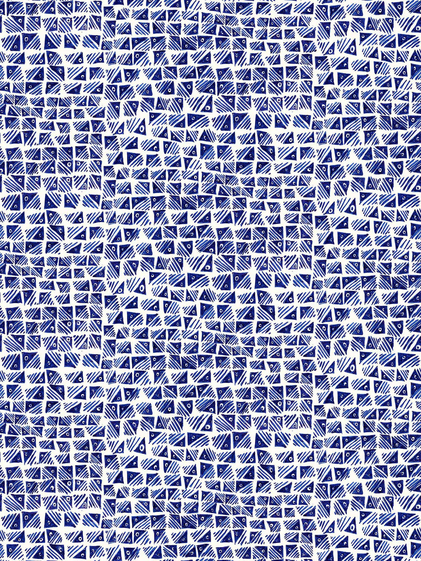 Blue White African Print Fabric Pattern Background