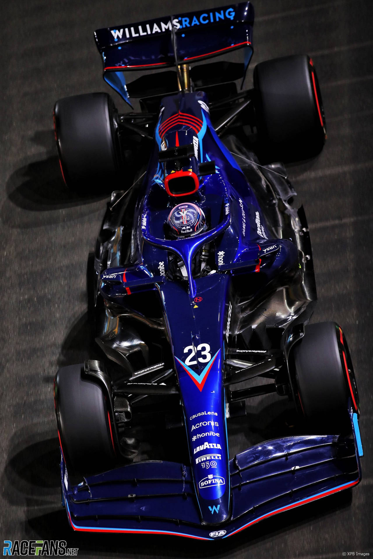 Blue Williams Racing Car 23 Background