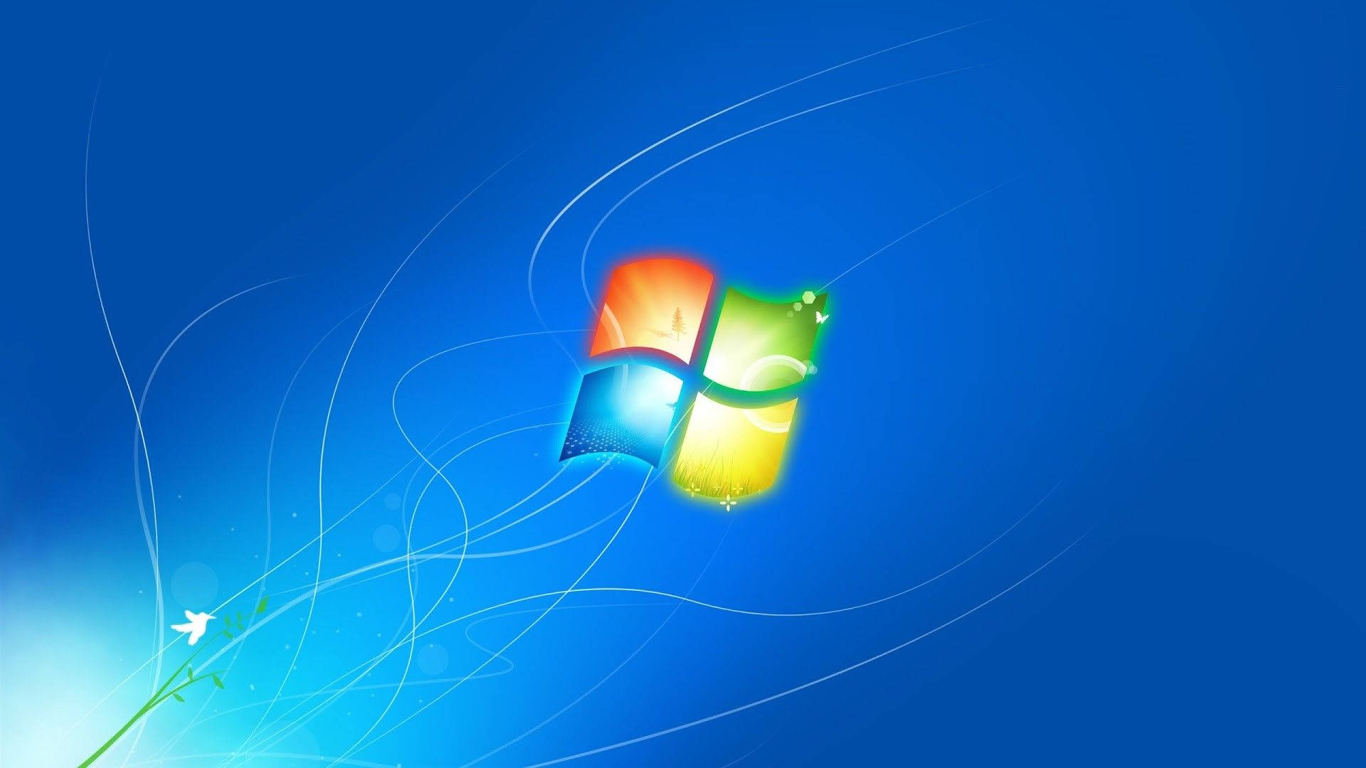Blue Windows 7 Screen Background