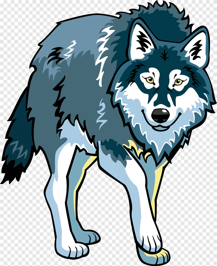 Blue Wolf Animated Background