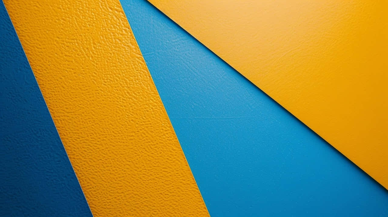 Blue Yellow Abstract Design Background
