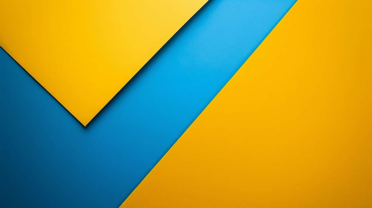 Blue Yellow Geometric Abstract Background