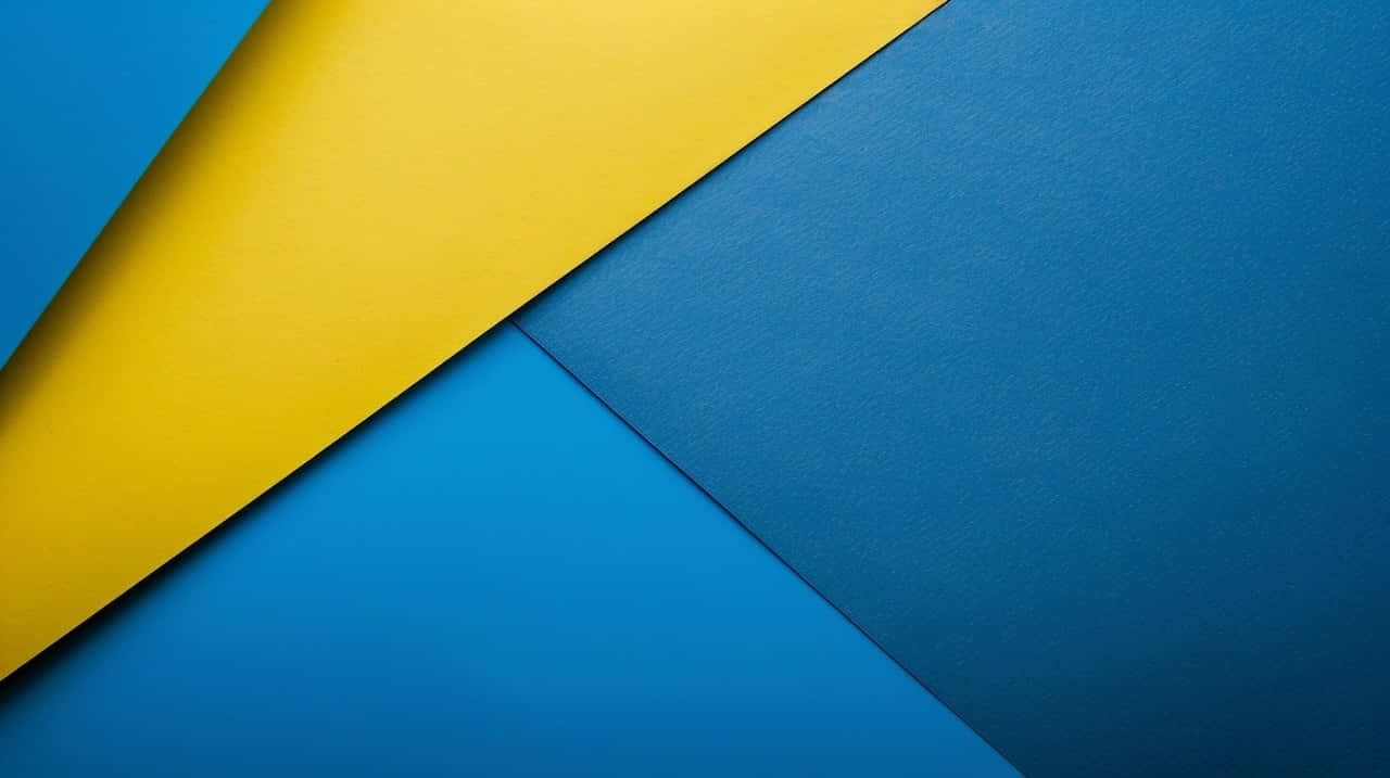 Blue Yellow Geometric Abstract Background