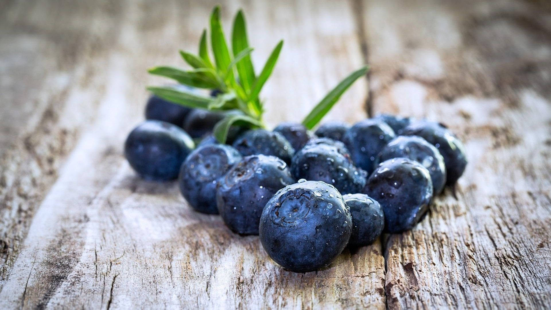 Blueberries In Triangular Arrangement