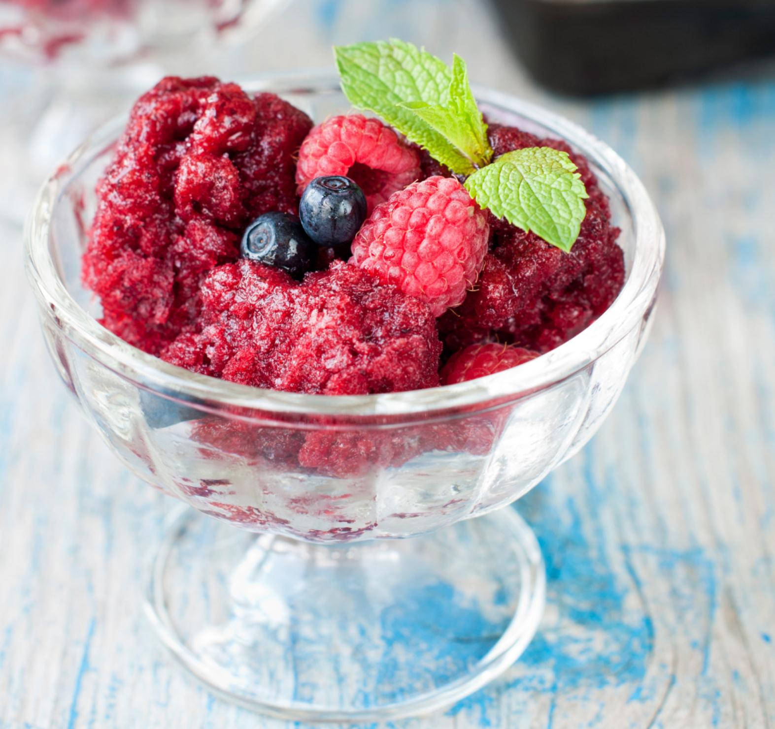 Blueberry And Loganberry Jam In A Bowl