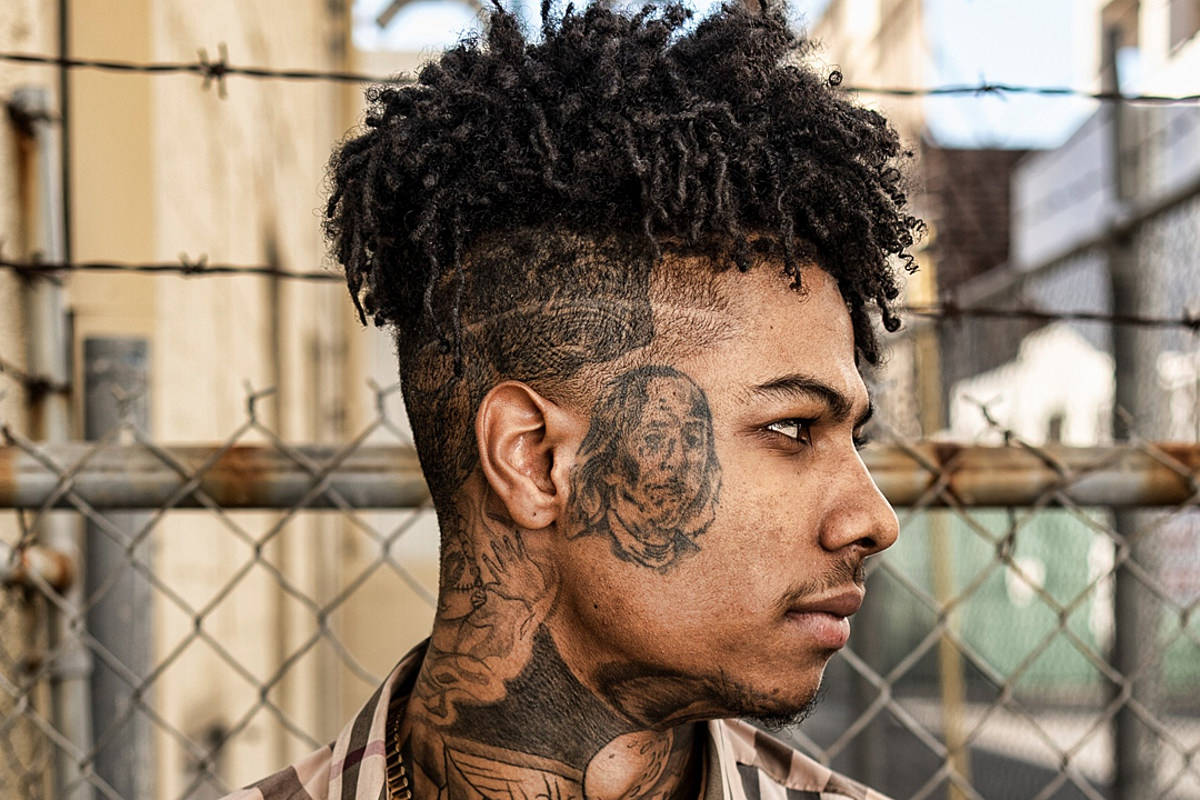 Blueface Ben Frankin Tattoo Background