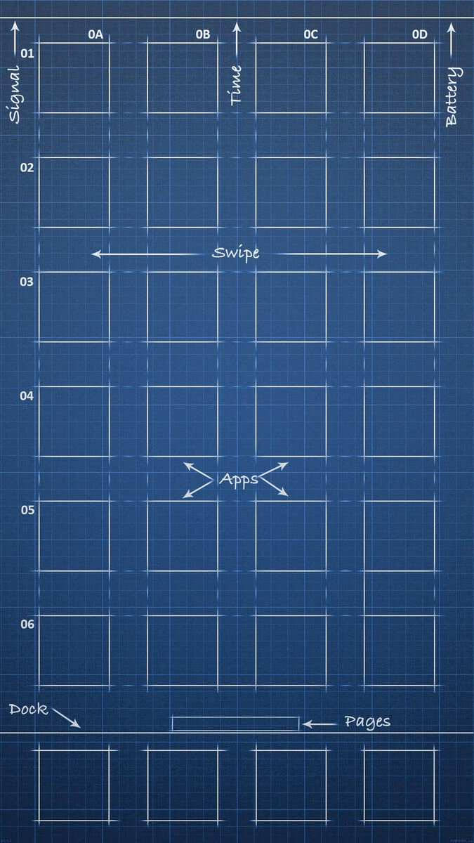 Blueprint Iphone Se Background