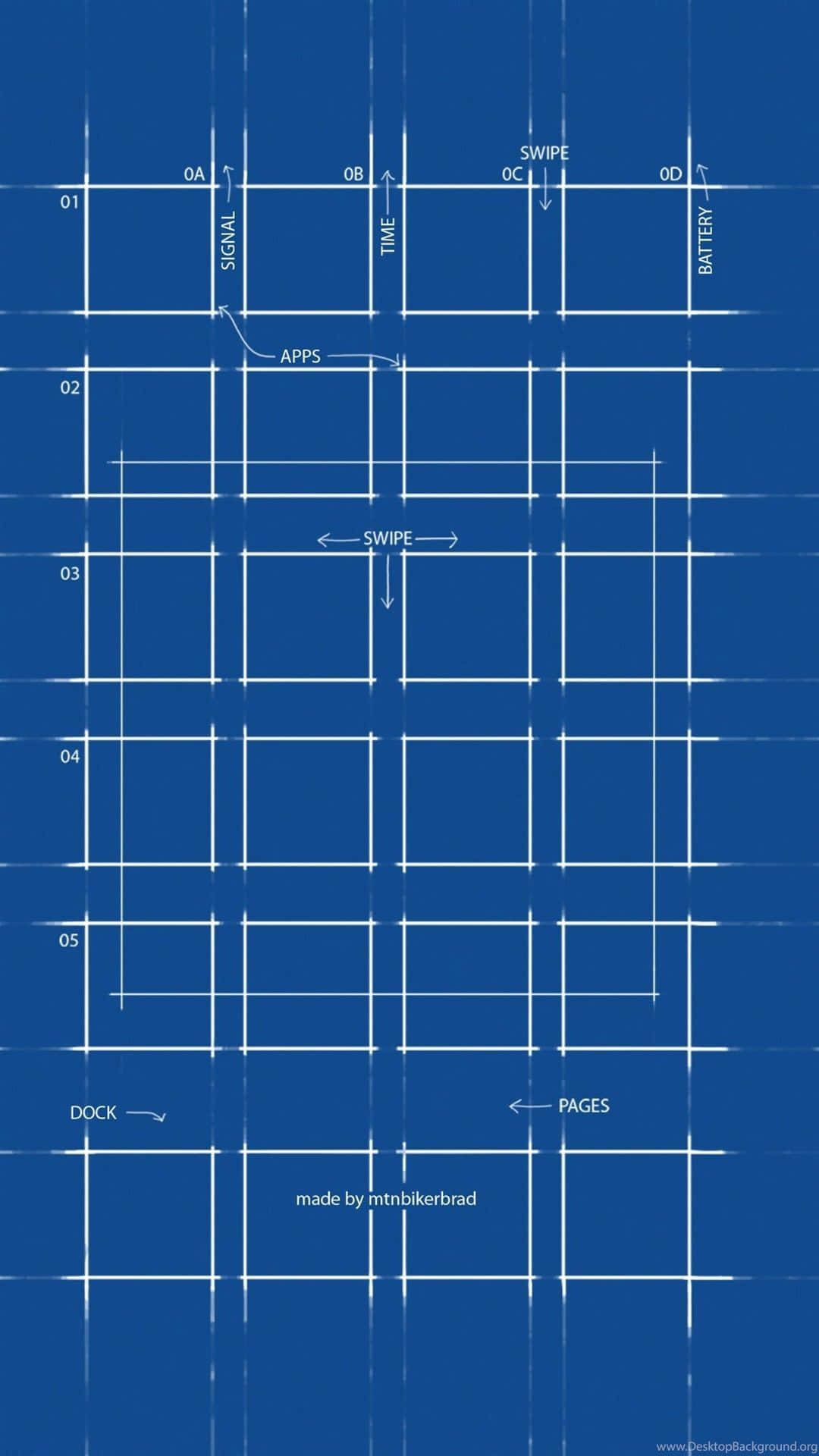Blueprints For A House With A Square Floor Plan Background