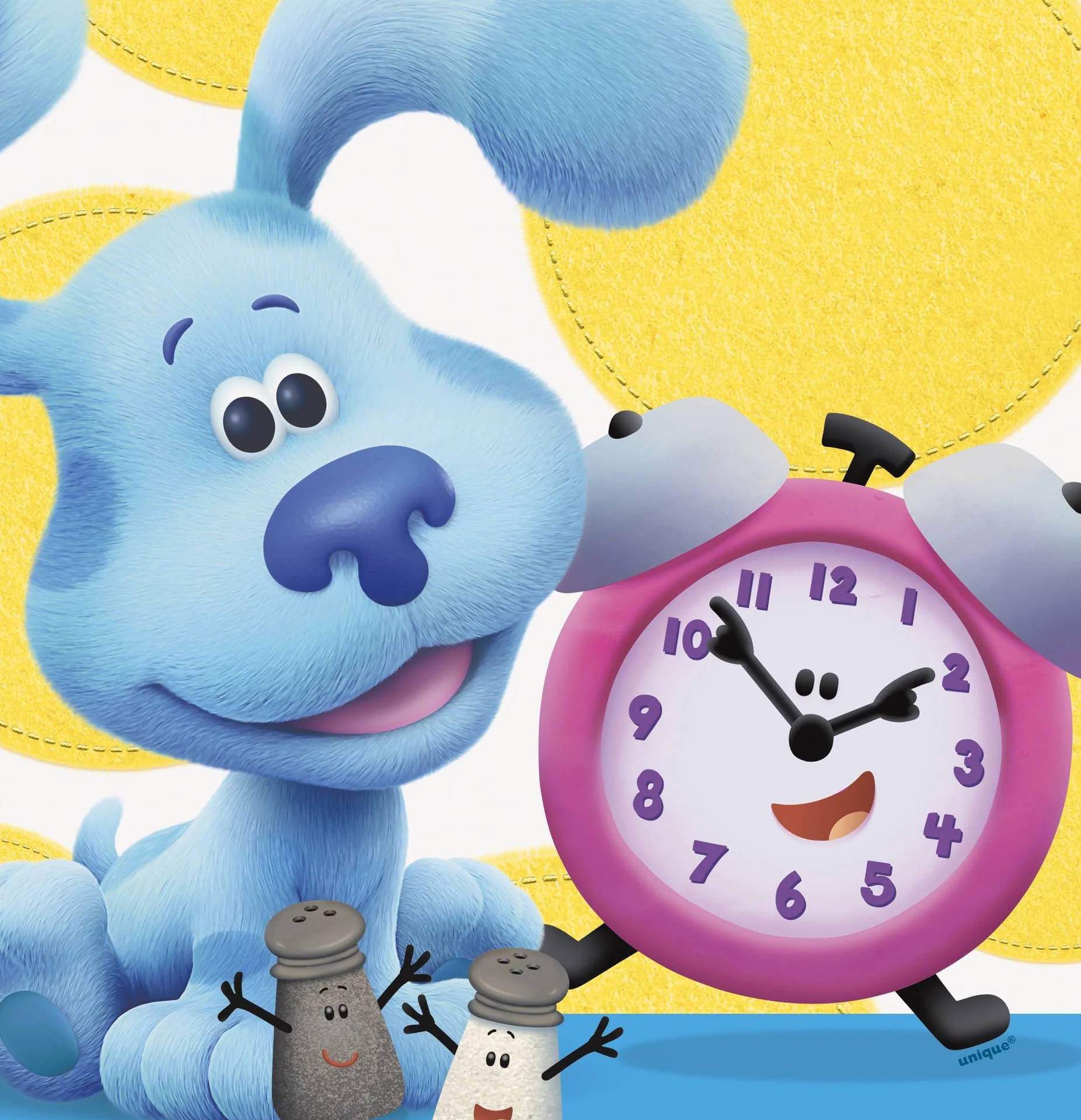 Blues Clues Blue And Friends Background