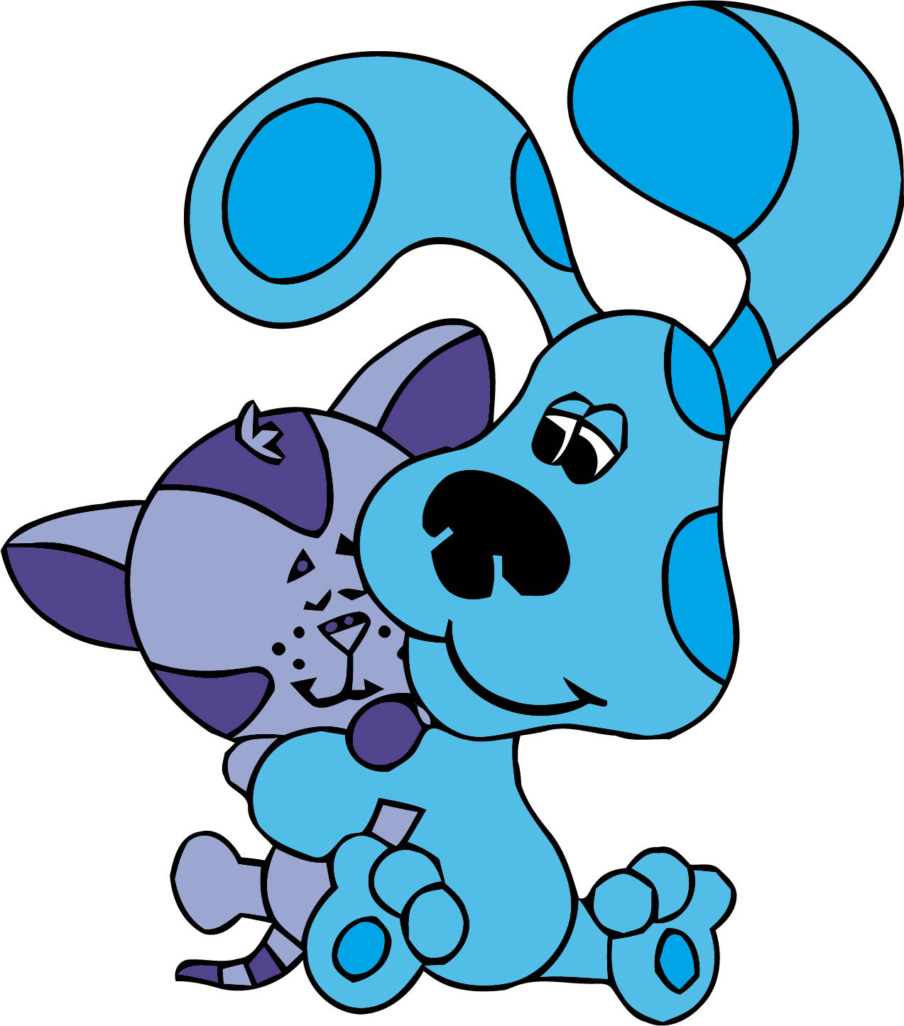 Blues Clues Blue And Periwinkle Background