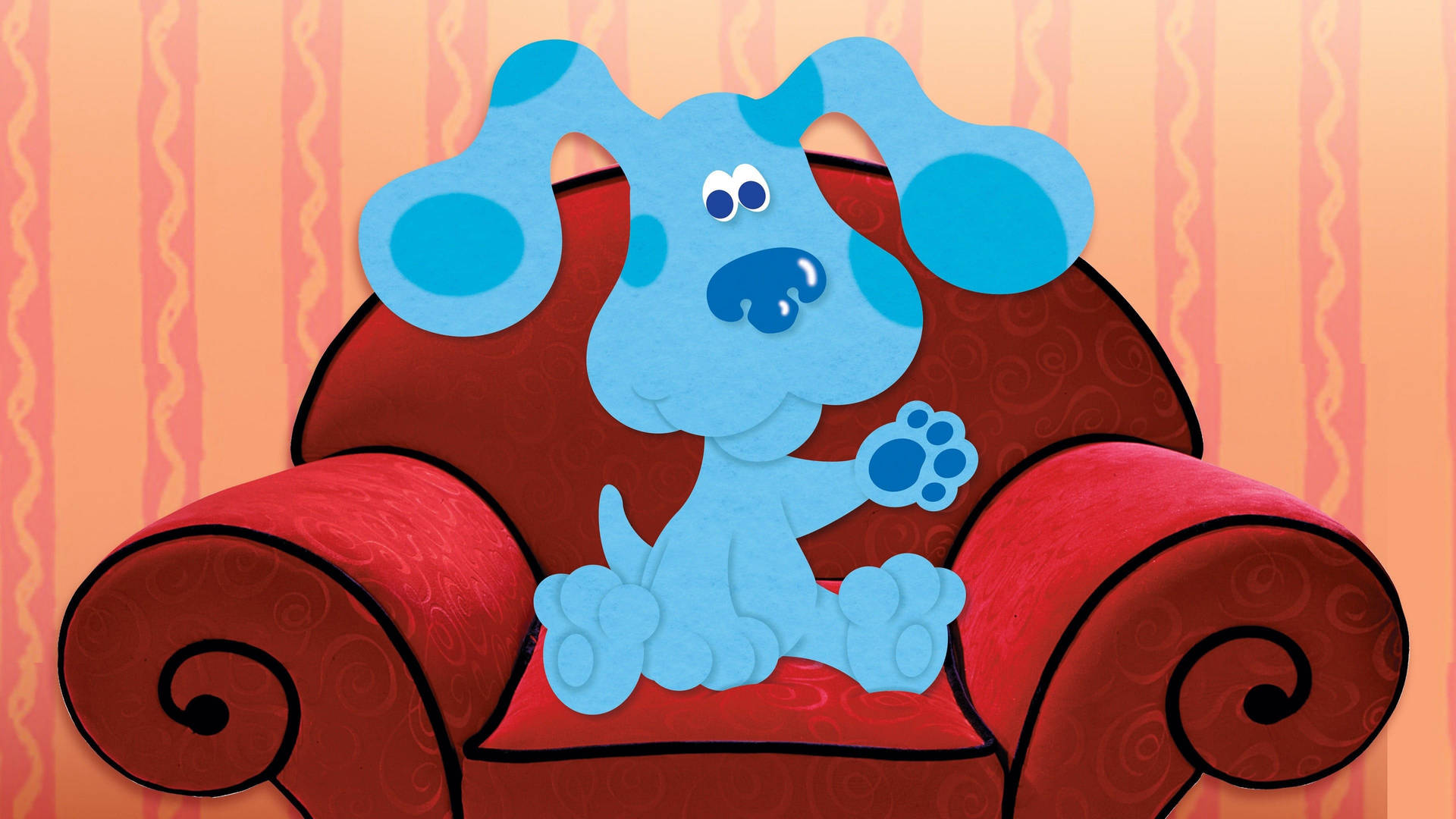 Blues Clues Blue On Armchair