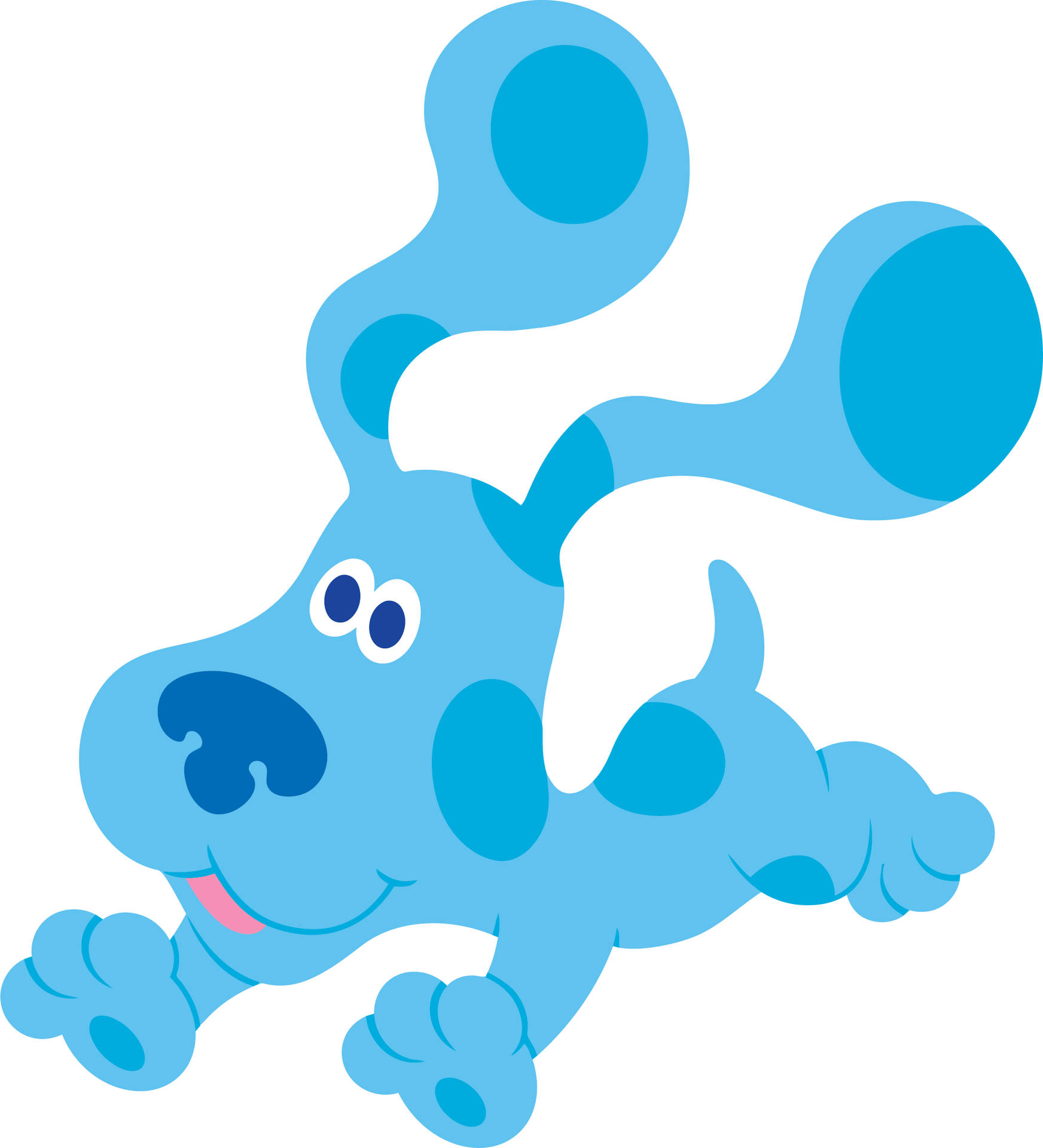 Blues Clues Blue Running