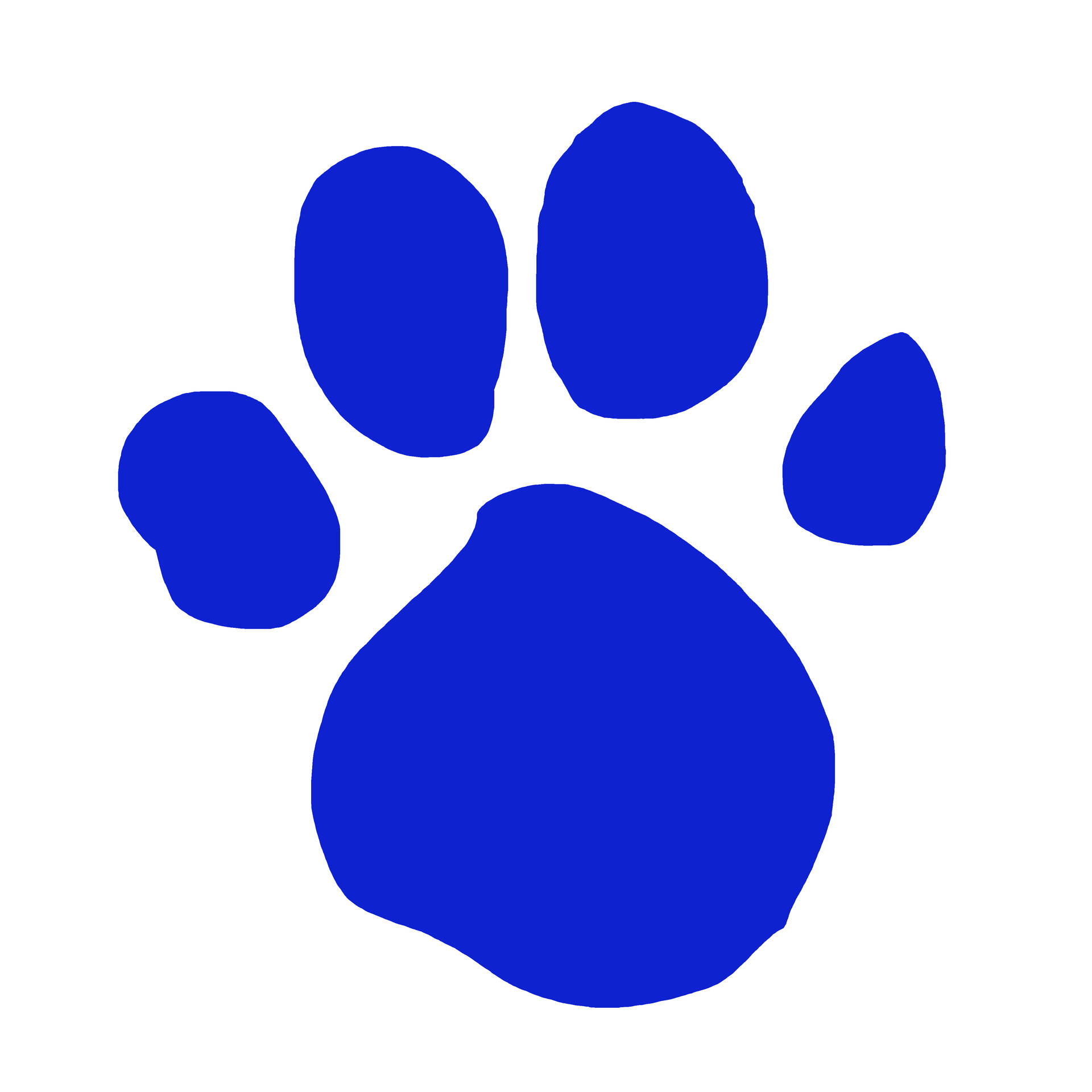 Blues Clues Blue's Pawprint In Paint Background