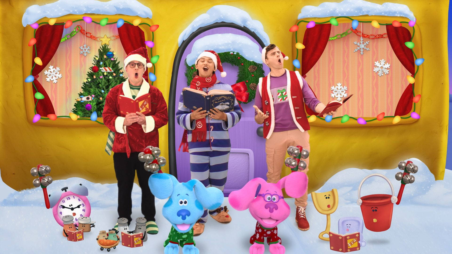 Blues Clues Christmas Carol Background