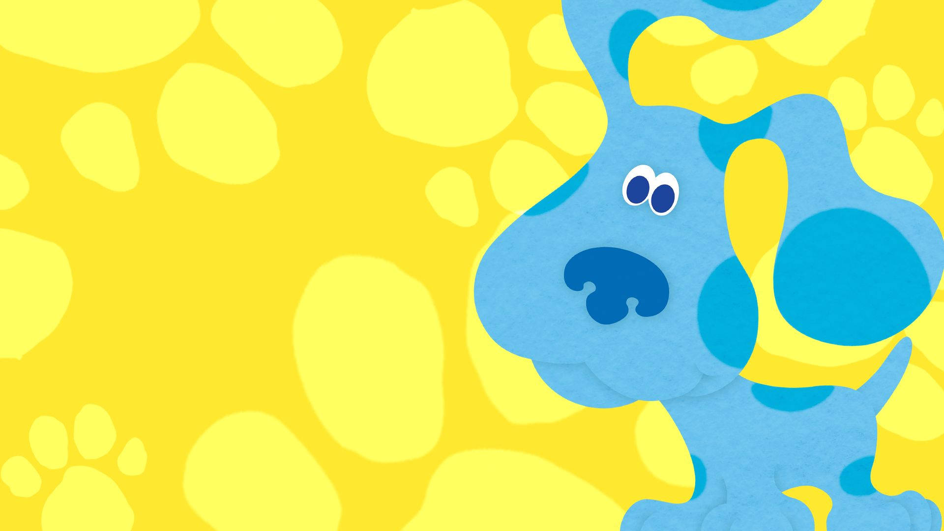 Blues Clues On Yellow Background