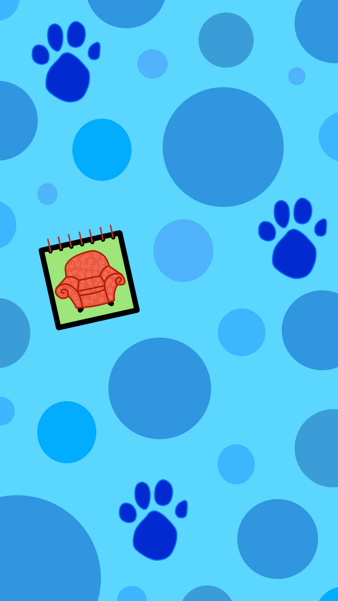 Blues Clues Pawprints And Chair