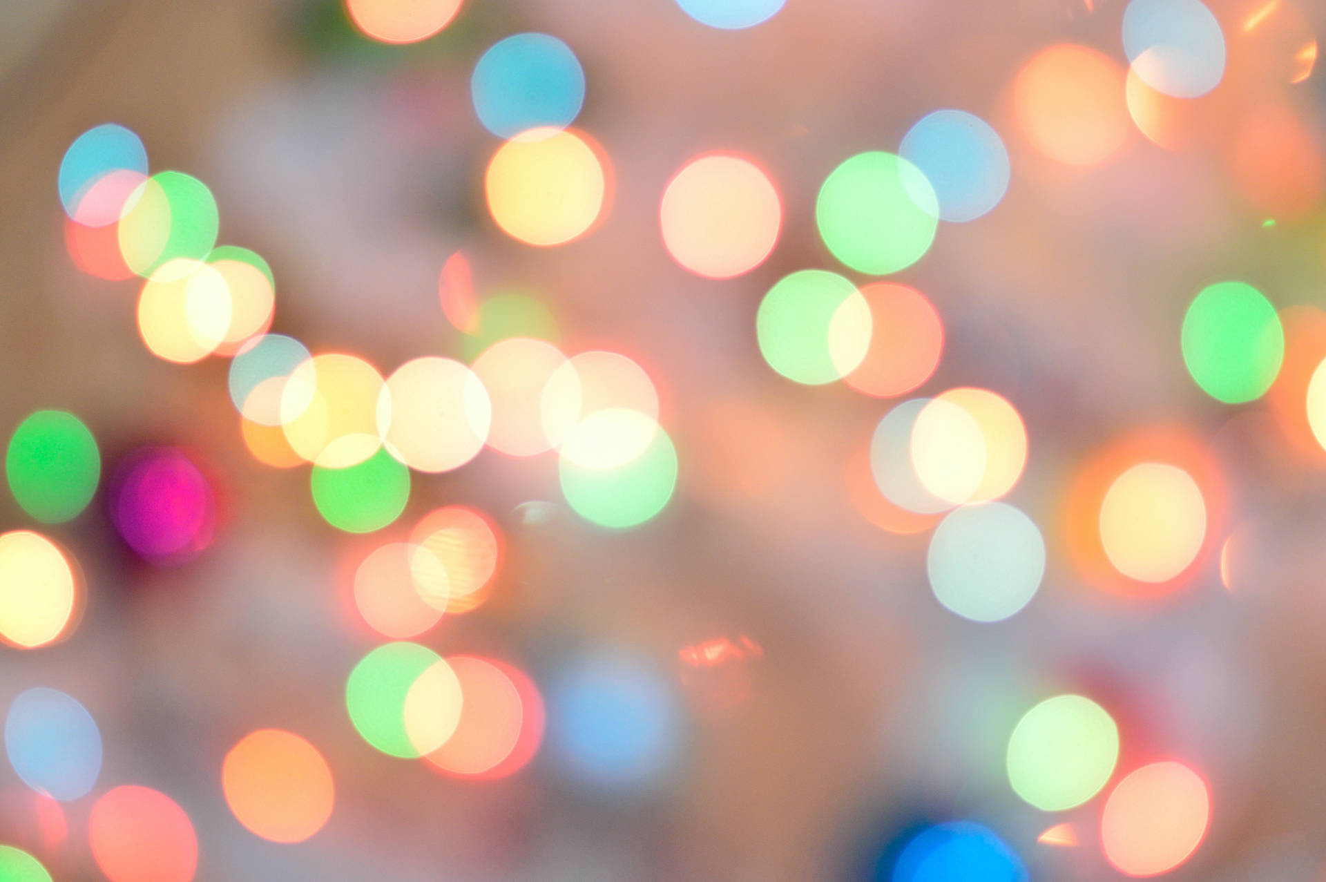 Blurred Lights In Various Shades Of Color Background