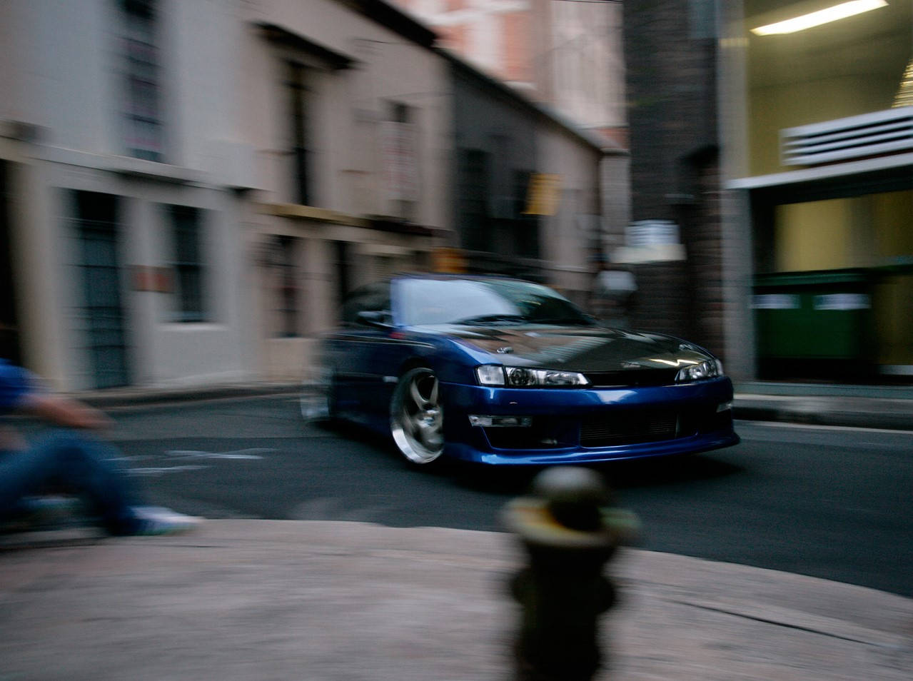 Blurred Nissan Silvia S14