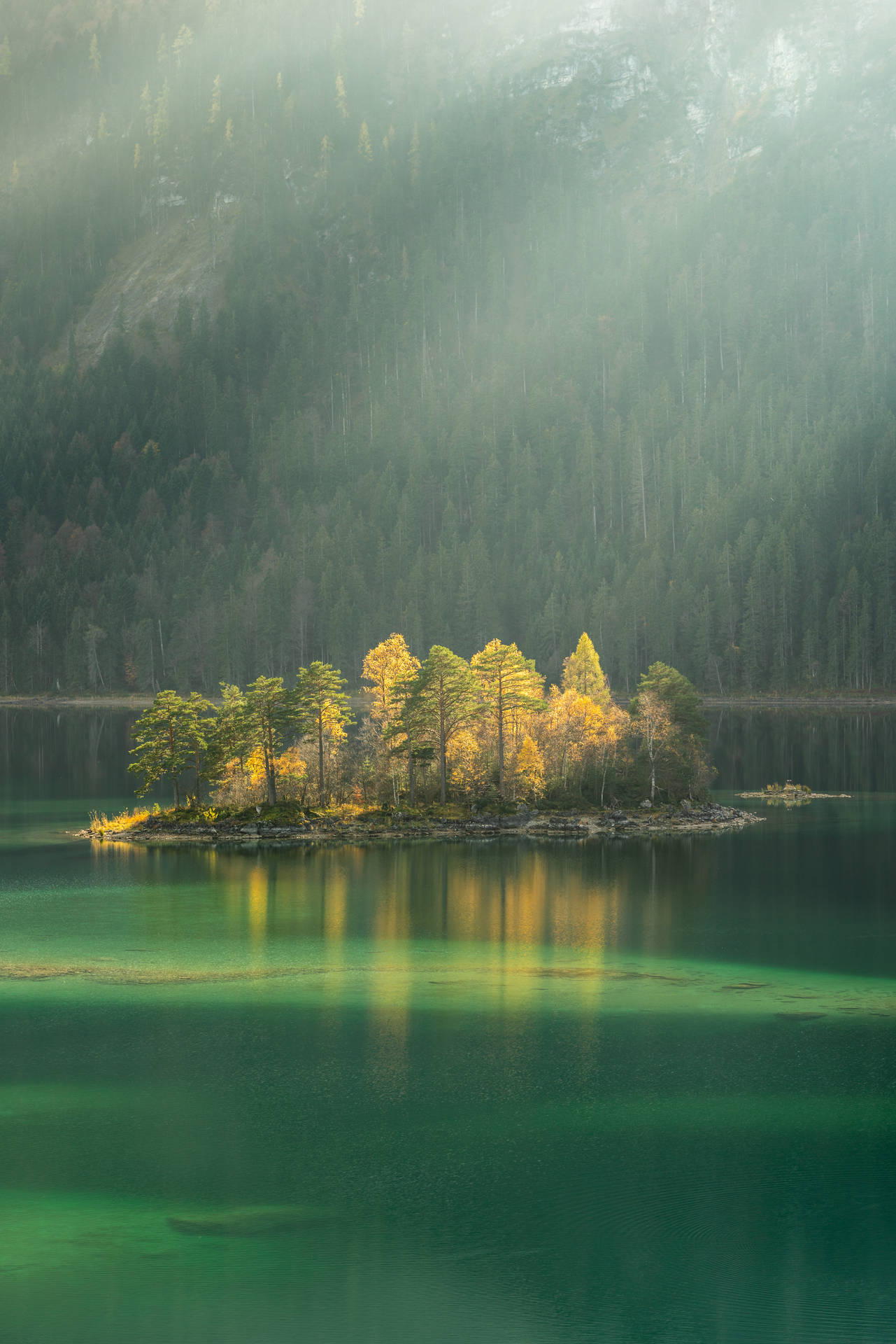 Blurry Green Lake