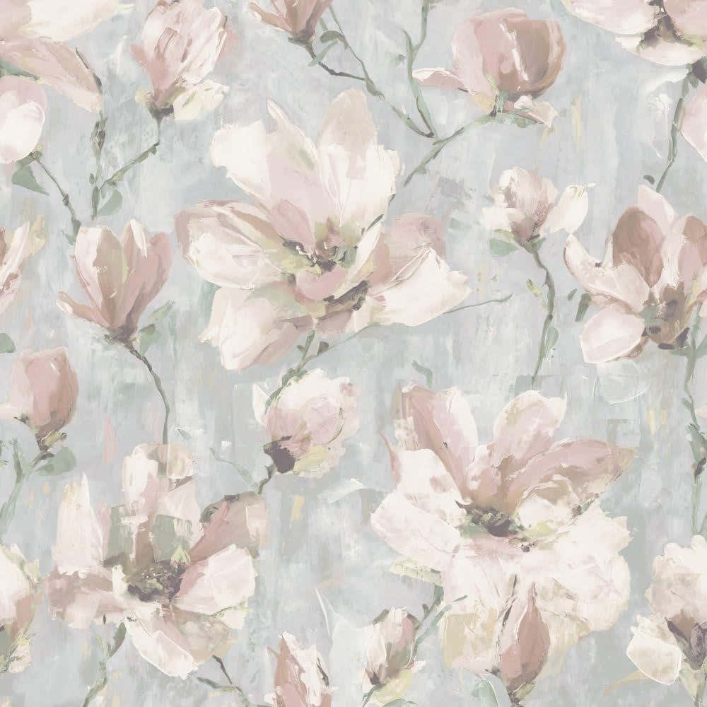 Blush Floral Pattern Background Background