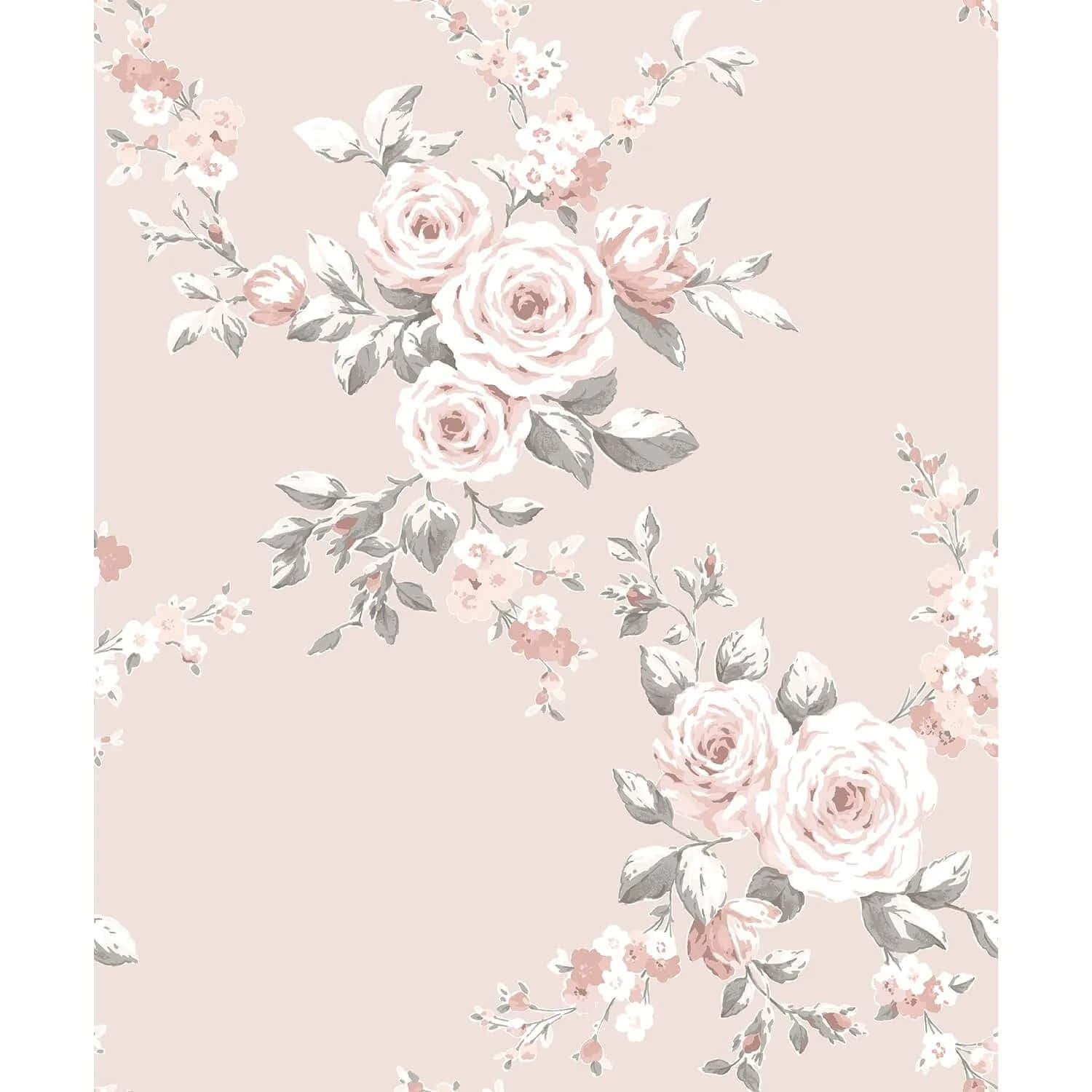Blush Rose Pattern Background Background