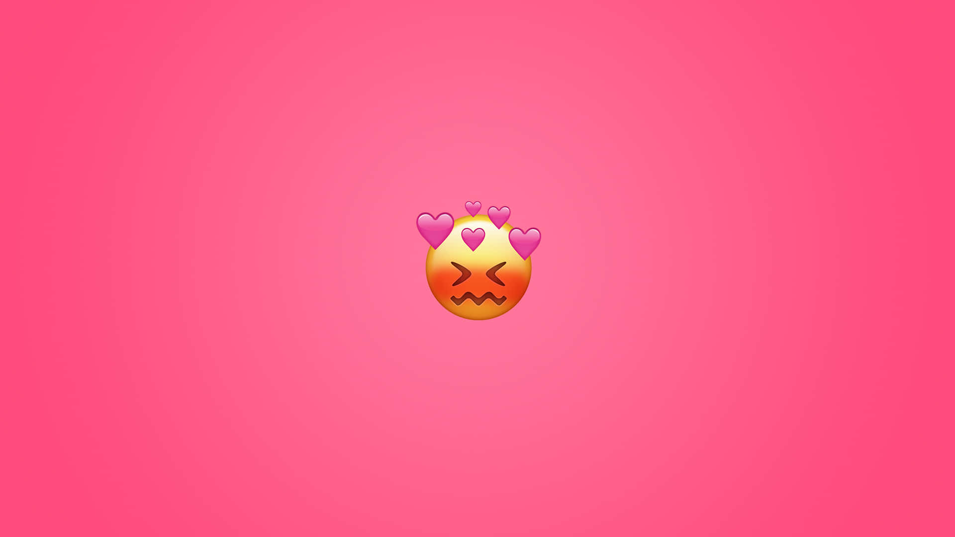 Blushing Emoji Desktop Background