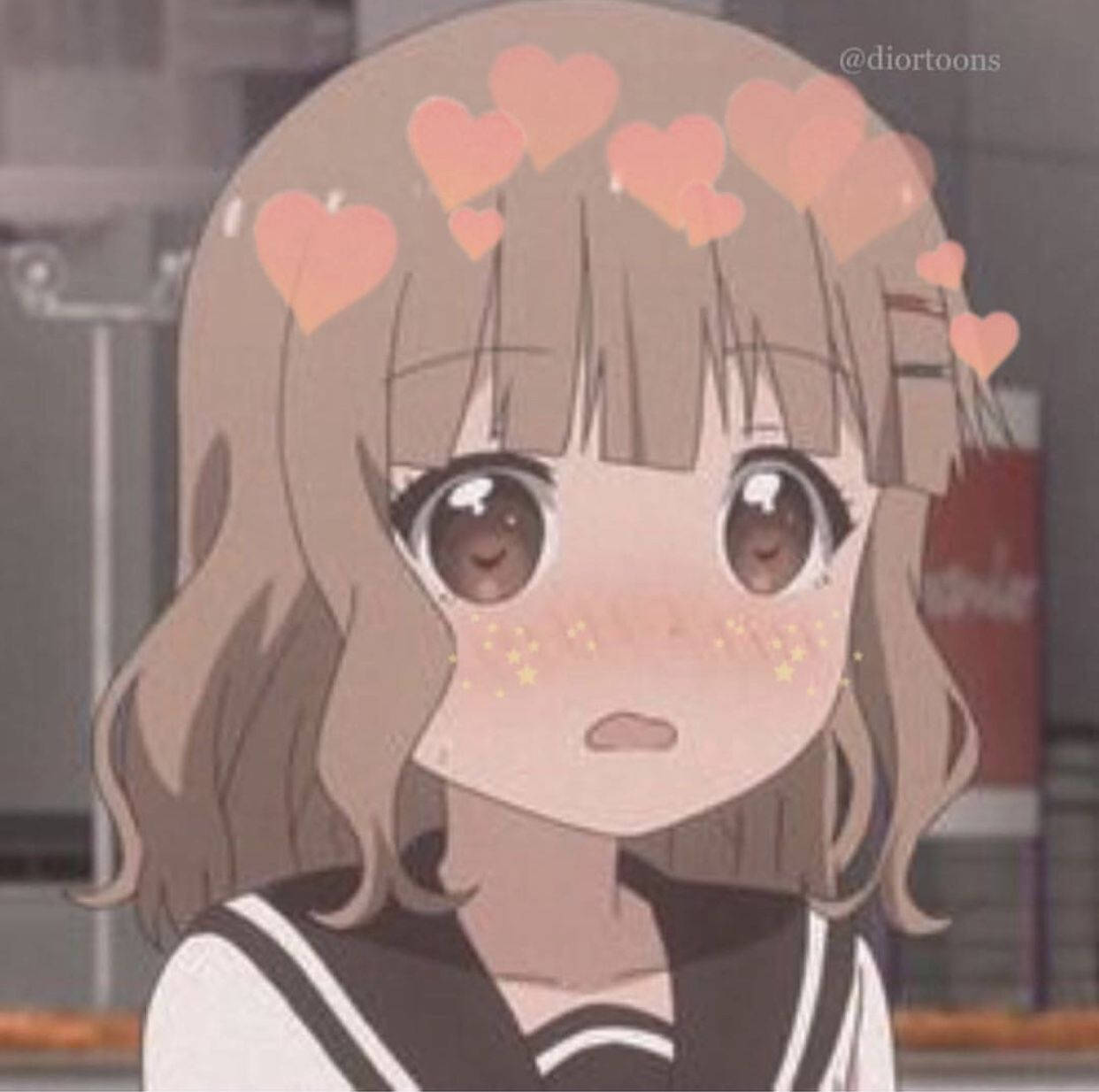 Blushing Girl Pfp For Discord Background