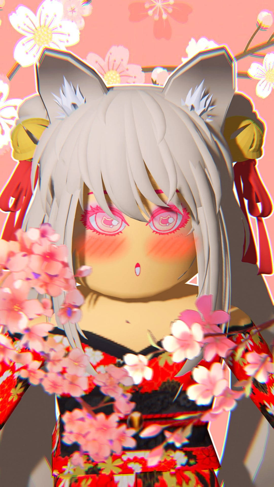 Blushing Girl Roblox Character Background