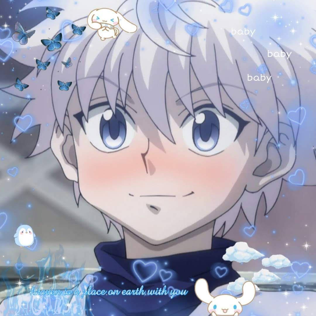 Blushing Hunter X Hunter Killua Pfp Graphic Design