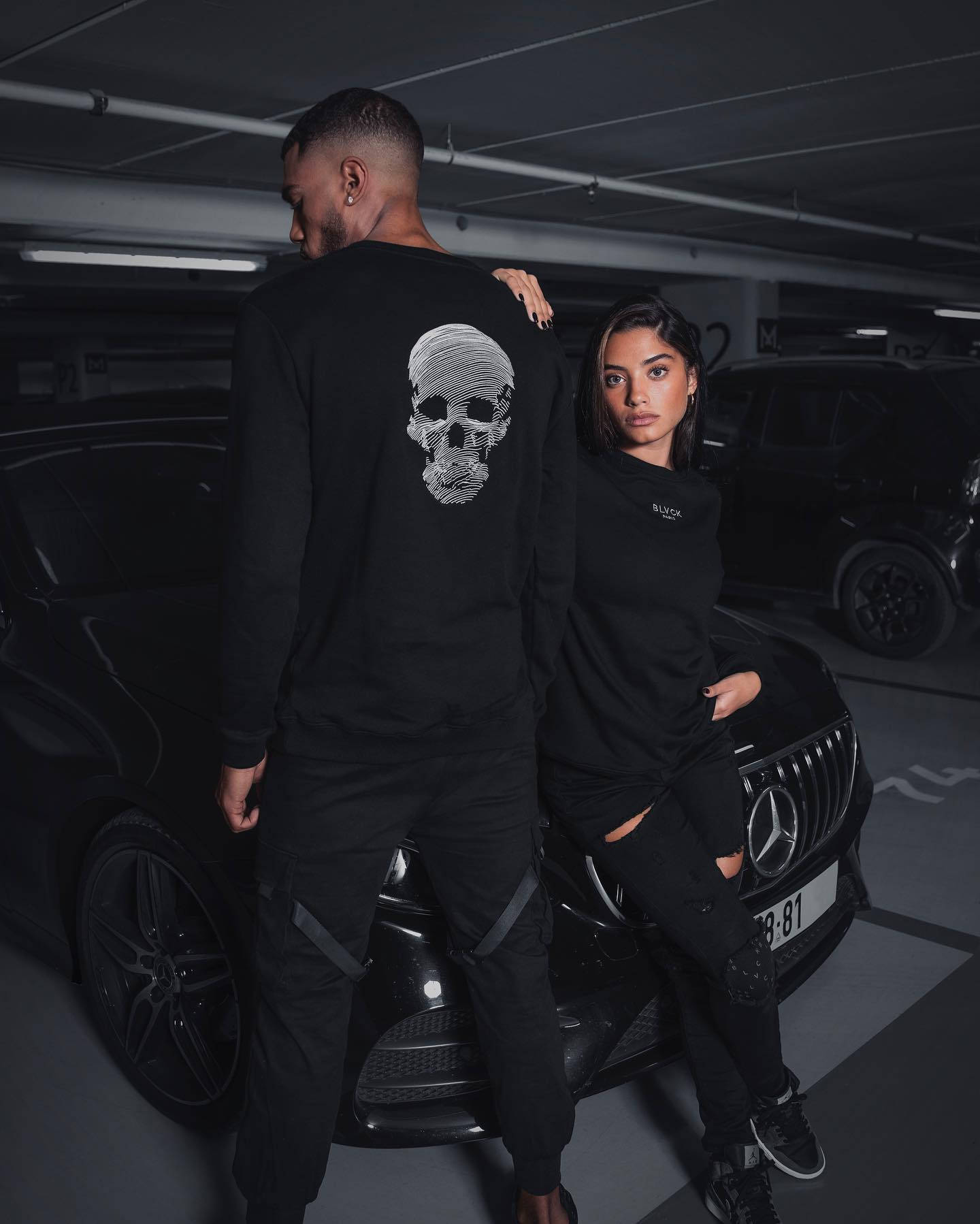 Blvck Paris Couple Outfit Background